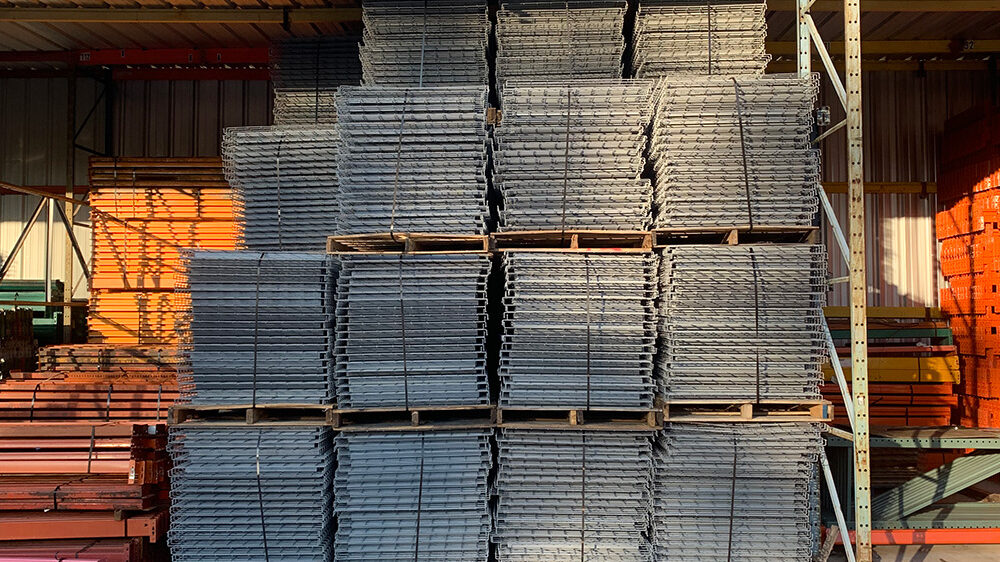 used wire decking for pallet racks