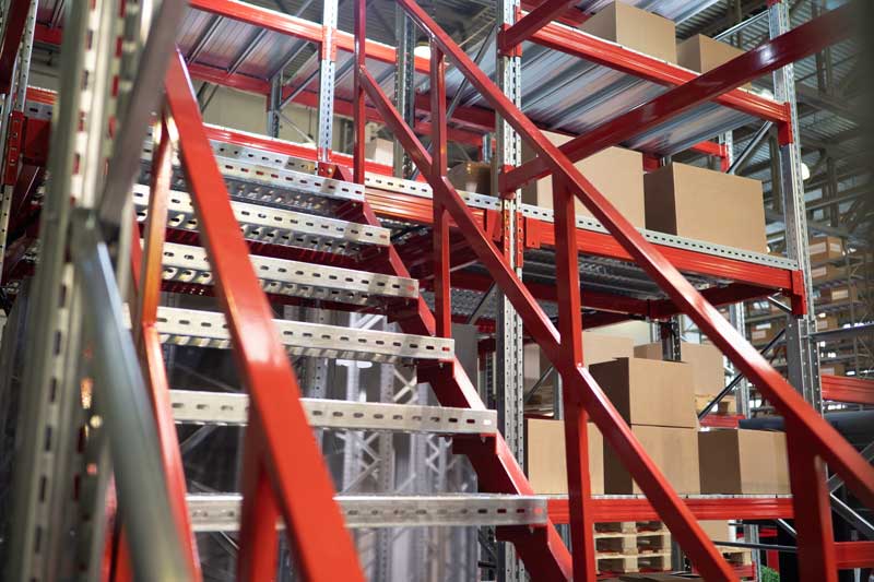 industrial shelving space maximizing rivet systems image